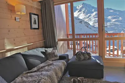 Image de Val Thorens, Pieds des pistes, Duplex**** de charme, 3 chambres, Silveralp