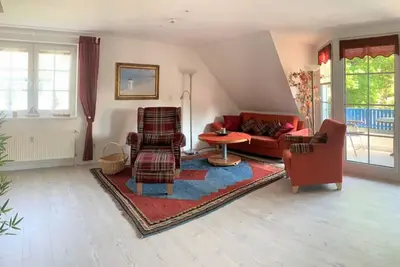 Modern, comfortable maisonette apartment for 4 p. , Wlan, washing machine, south-facing balcony