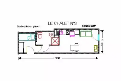 Studio pour 4 Personnes