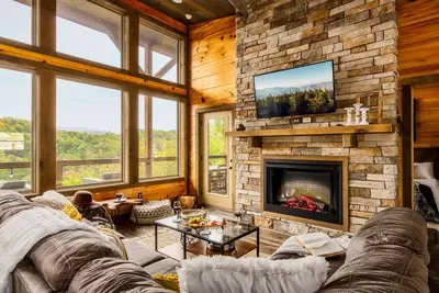 Image de 5* Cabin~View~Hot Tub~GmRm~FireTable~Xbox~Bears