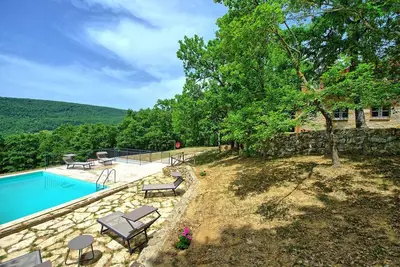 Image de Maison de vacances privée avec Wifi, piscine privée, climatisation, vue panoramique, parking