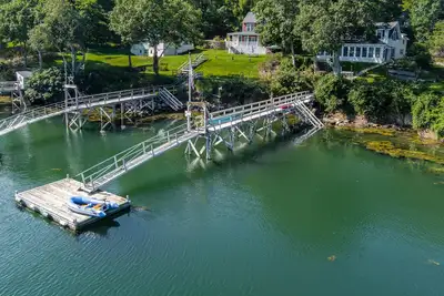Image de Oceanfront home with private deep water dock on Harmon Harbor, Georgetown, Me