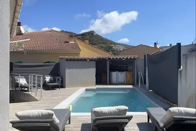 Image de Loue haut de villa 95 m² avec piscine vue panoramique sur le golfe du Peru