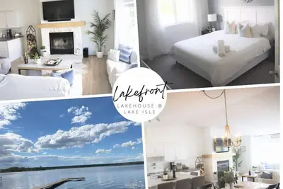 Image de Gorgeous Lakefront Cottage, Private beach & Ice Fishing Shack🎣 45 min from Edm