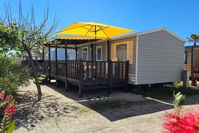 Image de Mobile-home, 3 chambres, 6 personnes, accès direct à la plage 50m, climatisé