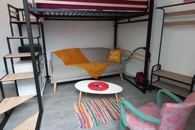 Image de Le One, Studio en plein coeur d'Agen, cheminée