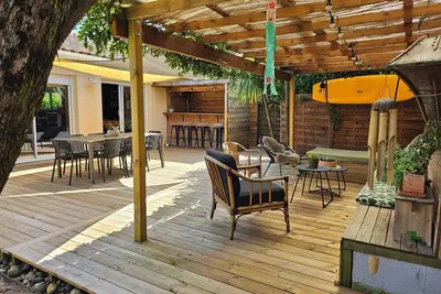 Image de Maison De Plain Pied Avec Piscine Securisee, Proche Plage Et Golf.