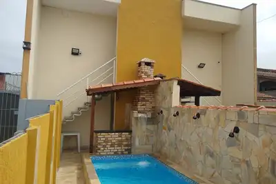 Image de Detached House with 30° Heated Pool on Itanhaém Beach Side