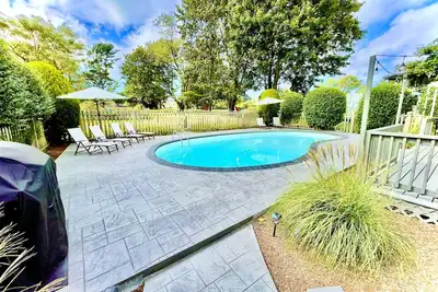 The perfect beach house retreat with an inground pool!