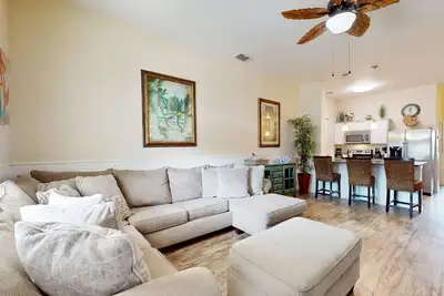 Image de Poolside Beauty w/ Private Balcony, Patio & Heated Pool – Steps to Beach