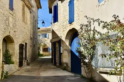 Image de Charming Village House, Maison Bleu, near beaches, mountains, historic sites