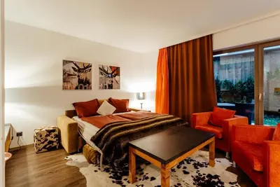 Image de Residence Hänsel by MoniCare modern Tyrolean furnishings with terrace.