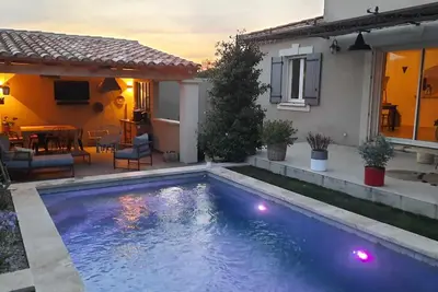 Image de Maison St Rémy de Provence avec piscine 6 personnes