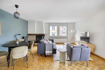 Image de Hip Wollishofen 3. 5 Room w/ Storage 1min to Central Market, by Blueground