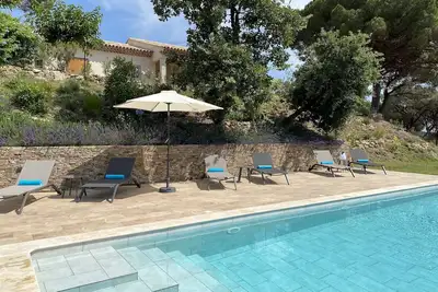 Image de Villa Rose au Coeur de la Colline de Ramatuelle, Grande Piscine sécurisée,