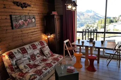 Image de Studio cabine 4 pers, proche pistes, animaux ok, balcon, kit ski