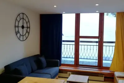 Image de Duplex 2 pièces - 5 pers, balcon au sud, skis aux pieds, à 3 min du Transarc, village Charmettoger