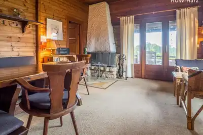 Image de Schönes Ferienhaus in Blockhaus-stil im Südharz