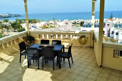 Image de Appartement de vacances Stalida pour 1 - 4 personnes avec 1 chambre Ă coucher - Logement de vacances