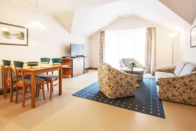 Image de Komfort Ferienwohnung mit 1 Schlafzimmer und Balkon im Dachgeschoss