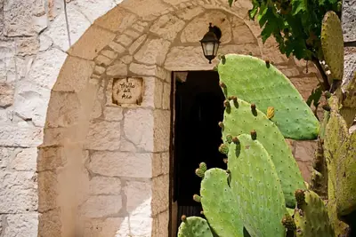 Image de Dell'Aia: 1800s trullo house with garden view and ancient farmyard