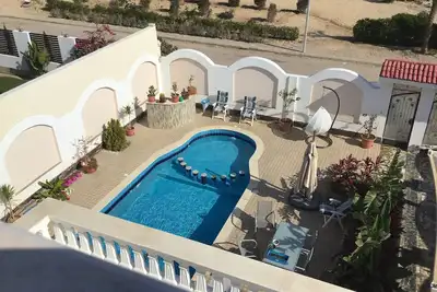 With a view of the Red Sea