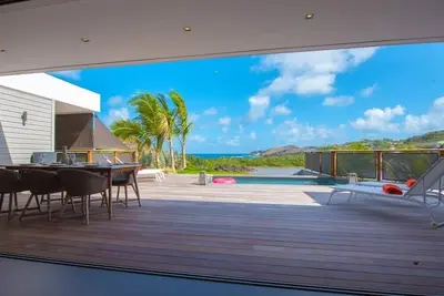 Classy and Serene Villa with Beach Views