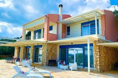 Image de Best luxury villa with private beach in Barbati with amazing sea view