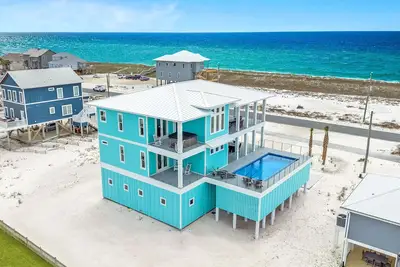 Image de 25% Off! Luxury Gulf View Home w/ (heated) Pool and Hot Tub on Navarre Beach!