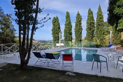 Seafront Villa Surrounded By Hill Full Of Trees