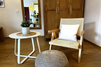 Image de Studio \"Lüttje Düne\" avec balcon, espace extérieur partagé et Wi-Fi