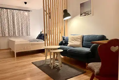 Studio apartment with mountain views