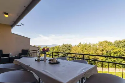 Appartement de vacances avec air conditionné et vue sur la mer