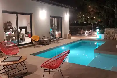 Image de Villa Ppied, Clim, Piscine Chauffee, 2velos Elec, Borne Voit Elect Belvezet