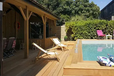 Image de Maison de vacances privée avec piscine privée, Wifi, Tv, terrasse, animaux admis, parking