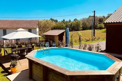 Image de Gite avec Climatisation, Piscine Privée Chauffée - Proche Sarlat