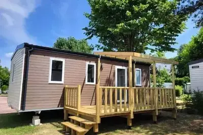 Image de Mobil-home Premium 29m² - 3 chambres - terrasse semi-couverte + lave-vaisselle - Tv 6 personnes