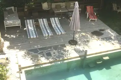 Image de Le Repaire Les Vignals gîtes et événements Cévennes vue exceptionnelle piscine