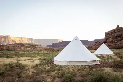 Image de Triple Tent with Shared Bathroom - Nestled among the Abajo Mountains.