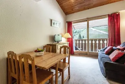 Image de Confortable T2 avec balcon, au pied des pistes, Méribel Mottaret