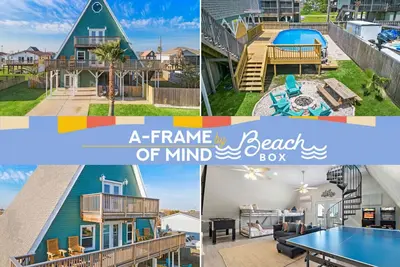Image de A-Frame Beach Retreat with Pool, Close to Beach