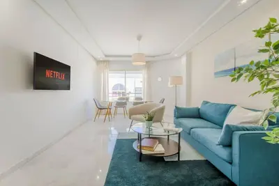 💫 Ethnic-chic style 1br Condo+Balcony Agdal-Rabat