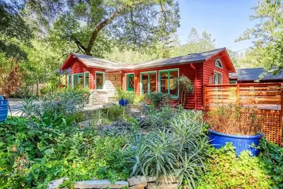 Serene Calistoga Cottage w/ Pool & Hot tub in 9 acres of Woodland