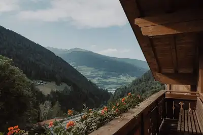 Image de Studio 'Gogererhof App Maria' avec vue sur les montagnes, balcon & Wi-Fi