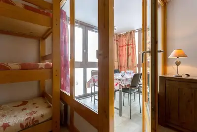 Image de À 50m des pistes de ski, 3ème étage, télévision, 35m², Val Thorens