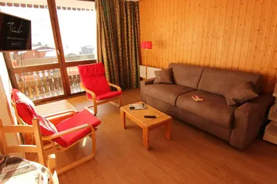Image de 100m du centre station, 4ème étage, balcon, casier à ski, 50m², Val Thorens
