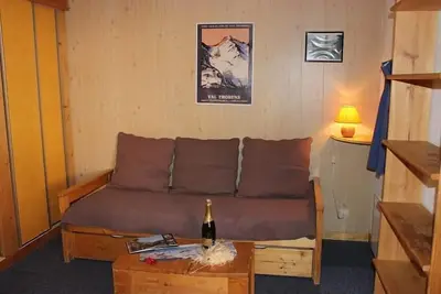Image de 100m du centre station, Rez-de-chaussée, balcon, télévision, 28m², Val Thorens