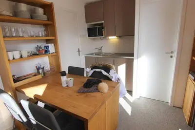 Image de 200m du centre station, 1er étage, balcon, télévision, casier à ski, 30m², Val Thorens