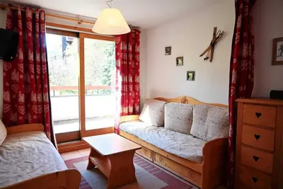 Image de 100m du centre station, 1er étage, terrasse, télévision, 50m², Peisey-Vallandry