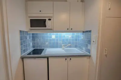 Image de À 10m des pistes de ski, 5ème étage, balcon, télévision, casier à ski, 21m², Les Menuires